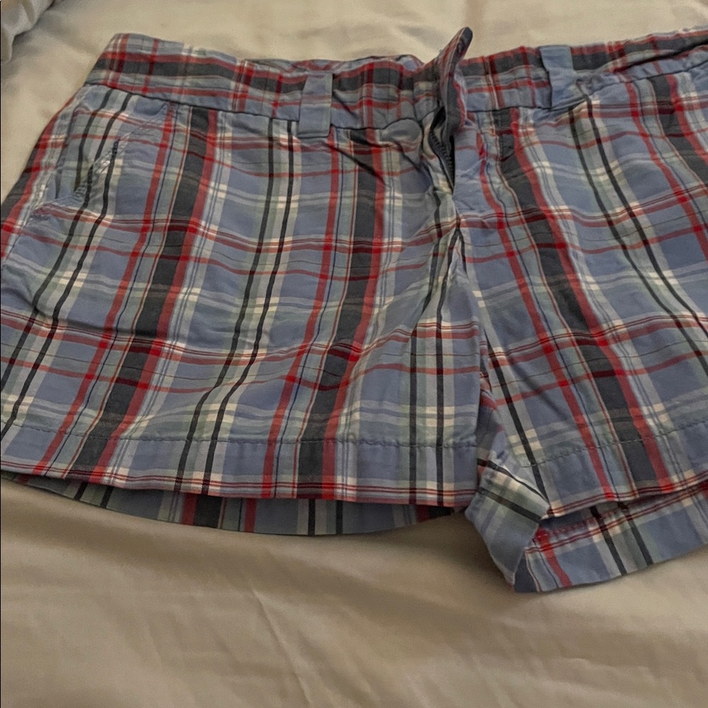 Tommy Hilfiger Plaid Shorts - Red, Blue, White